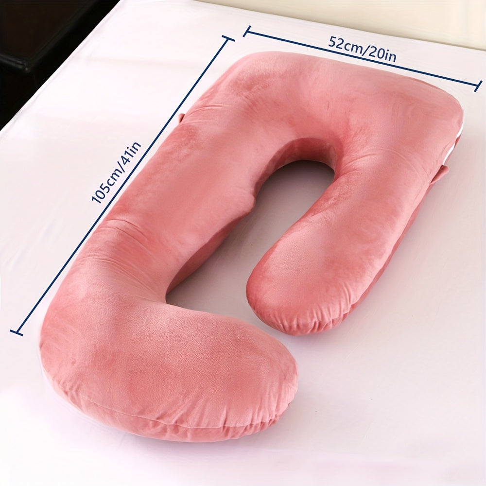 J-Shaped Full-Body Maternity Pillow