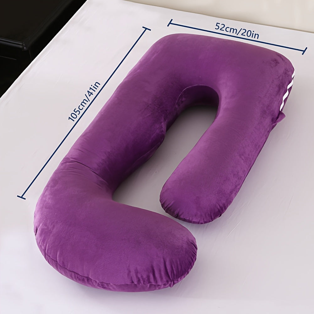 J-Shaped Full-Body Maternity Pillow