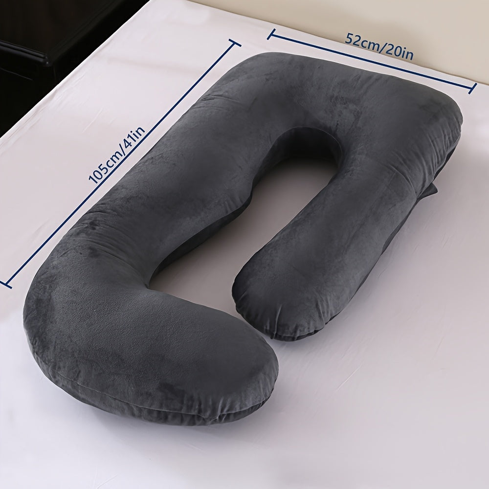 J-Shaped Full-Body Maternity Pillow