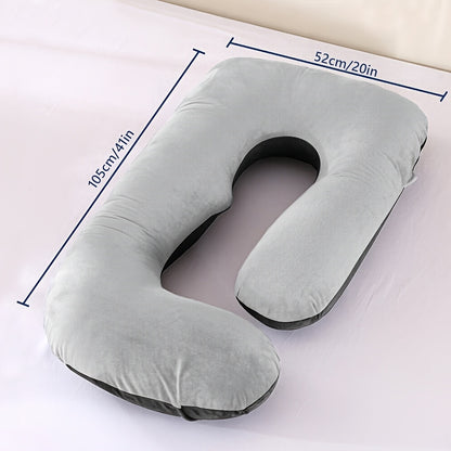 J-Shaped Full-Body Maternity Pillow