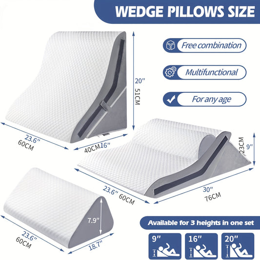 SimpleDAD 3-in-1 Incline Wedge Pillow