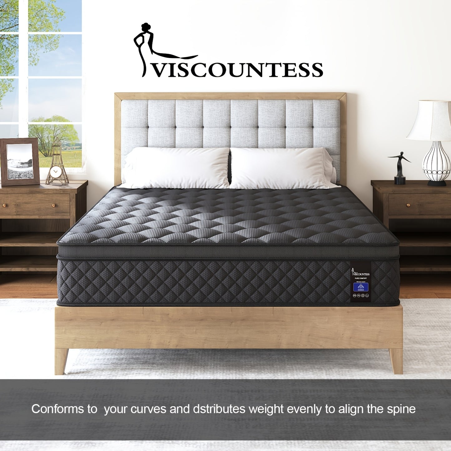 Viscountess Hybrid Cooling Gel Mattress