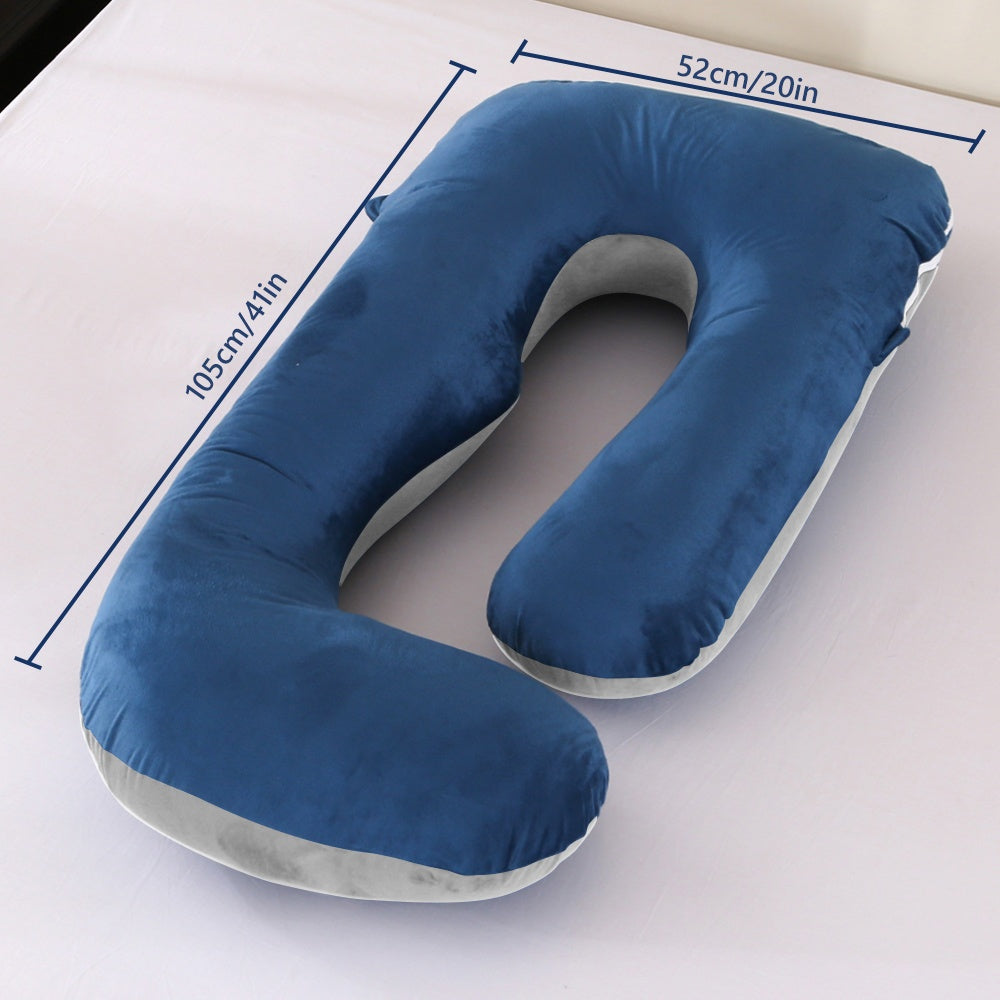 J-Shaped Full-Body Maternity Pillow